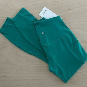 Lululemon Align HR Pant 25" *with pockets - MALDIVES GREEN - size 4 - NWT